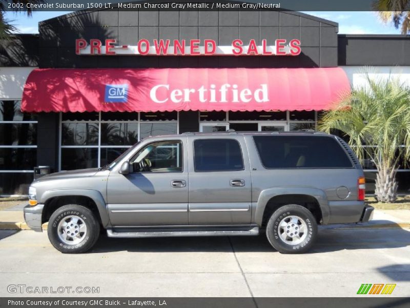 Medium Charcoal Gray Metallic / Medium Gray/Neutral 2002 Chevrolet Suburban 1500 LT