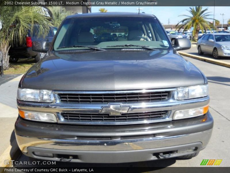Medium Charcoal Gray Metallic / Medium Gray/Neutral 2002 Chevrolet Suburban 1500 LT