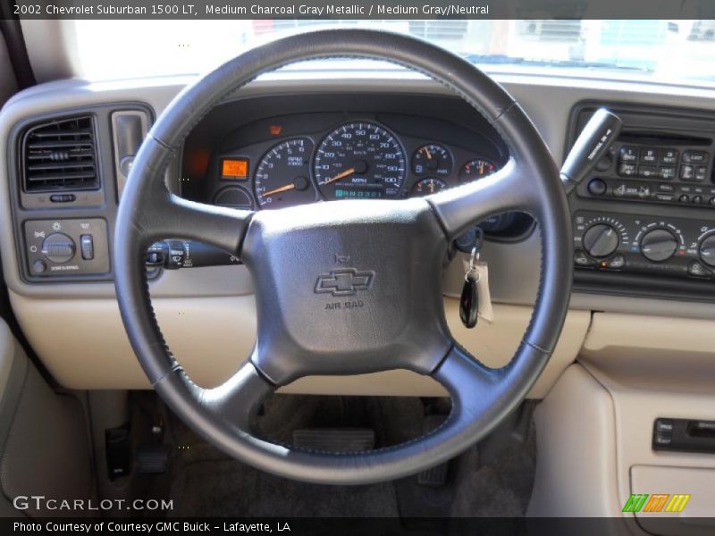 Medium Charcoal Gray Metallic / Medium Gray/Neutral 2002 Chevrolet Suburban 1500 LT