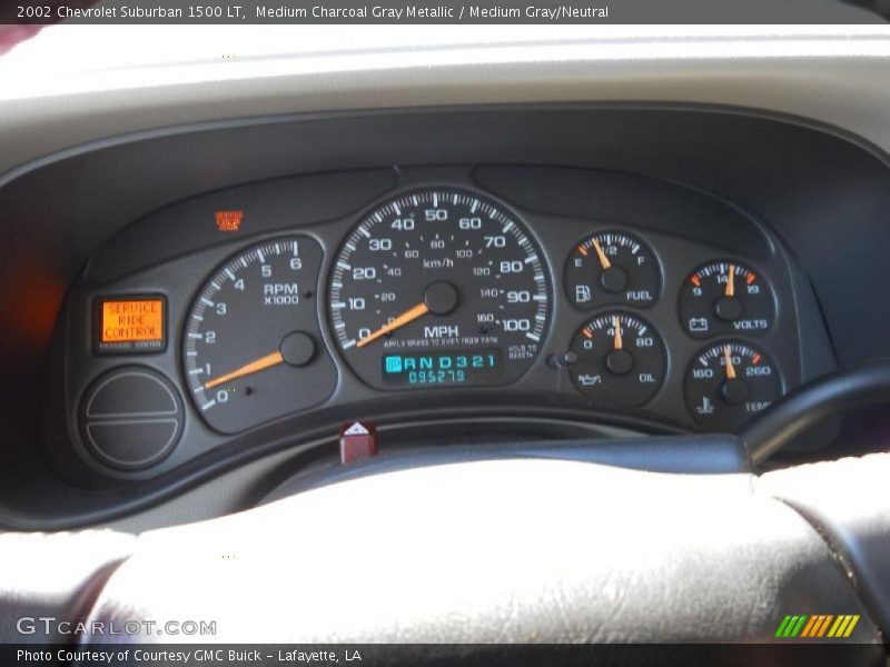 Medium Charcoal Gray Metallic / Medium Gray/Neutral 2002 Chevrolet Suburban 1500 LT