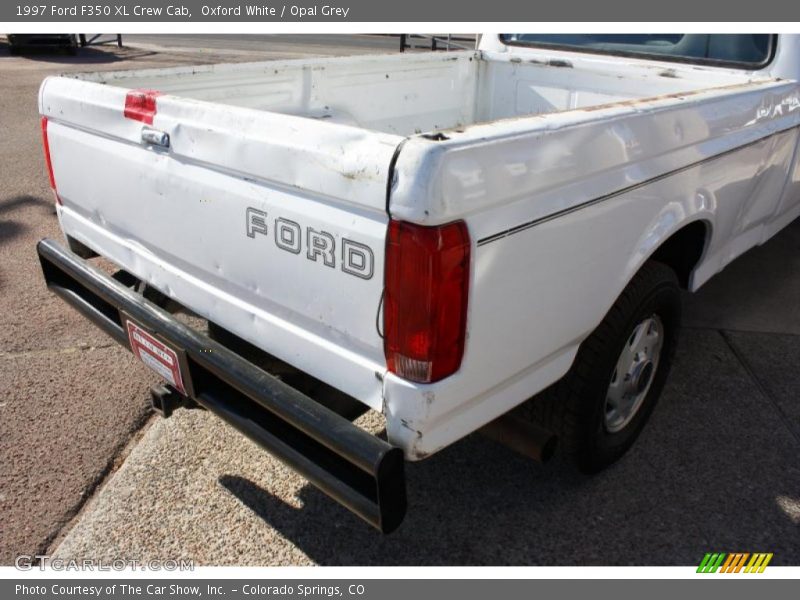 Oxford White / Opal Grey 1997 Ford F350 XL Crew Cab