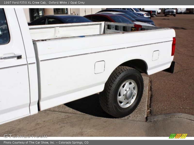 Oxford White / Opal Grey 1997 Ford F350 XL Crew Cab
