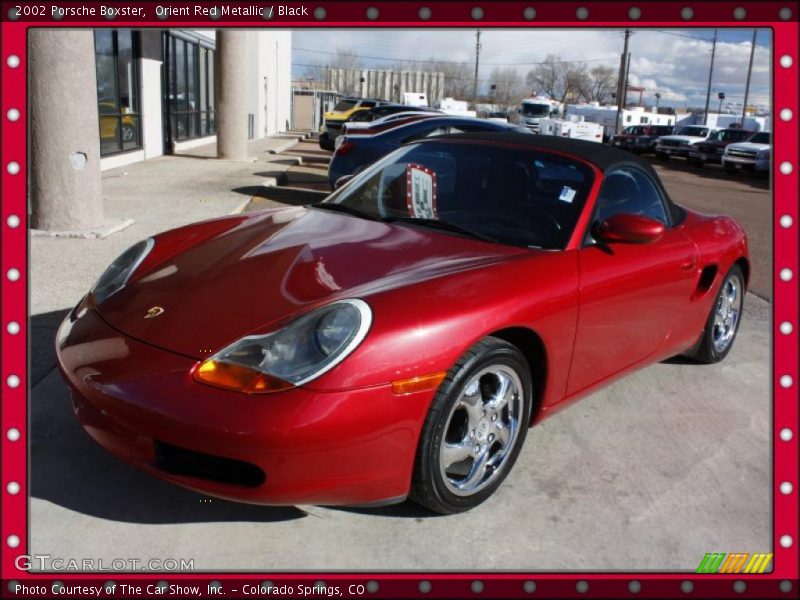 Orient Red Metallic / Black 2002 Porsche Boxster