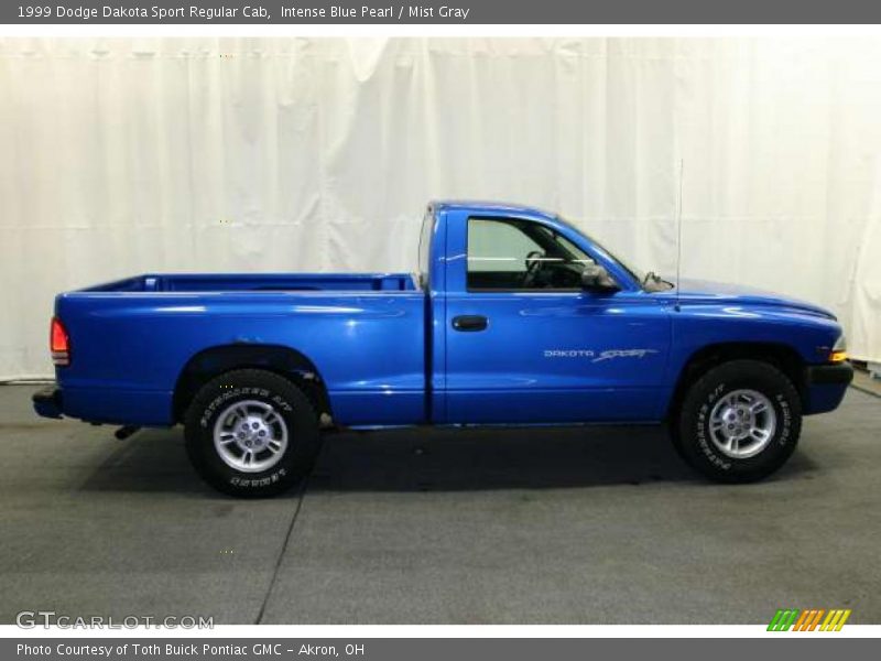 Intense Blue Pearl / Mist Gray 1999 Dodge Dakota Sport Regular Cab