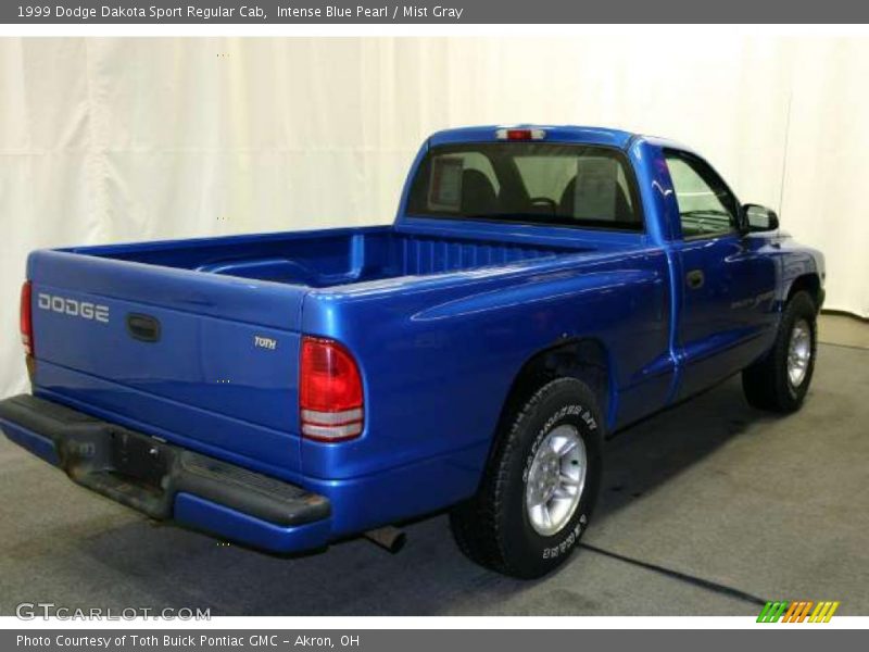 Intense Blue Pearl / Mist Gray 1999 Dodge Dakota Sport Regular Cab