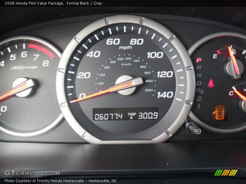 Formal Black / Gray 2008 Honda Pilot Value Package