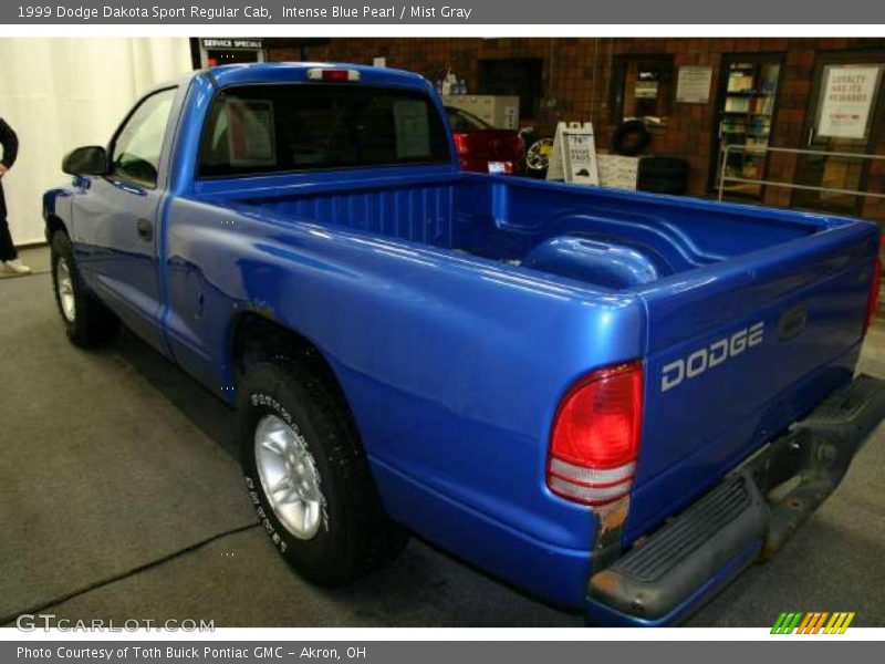Intense Blue Pearl / Mist Gray 1999 Dodge Dakota Sport Regular Cab