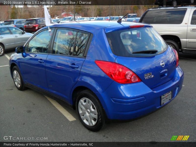 Metallic Blue / Charcoal 2010 Nissan Versa 1.8 S Hatchback
