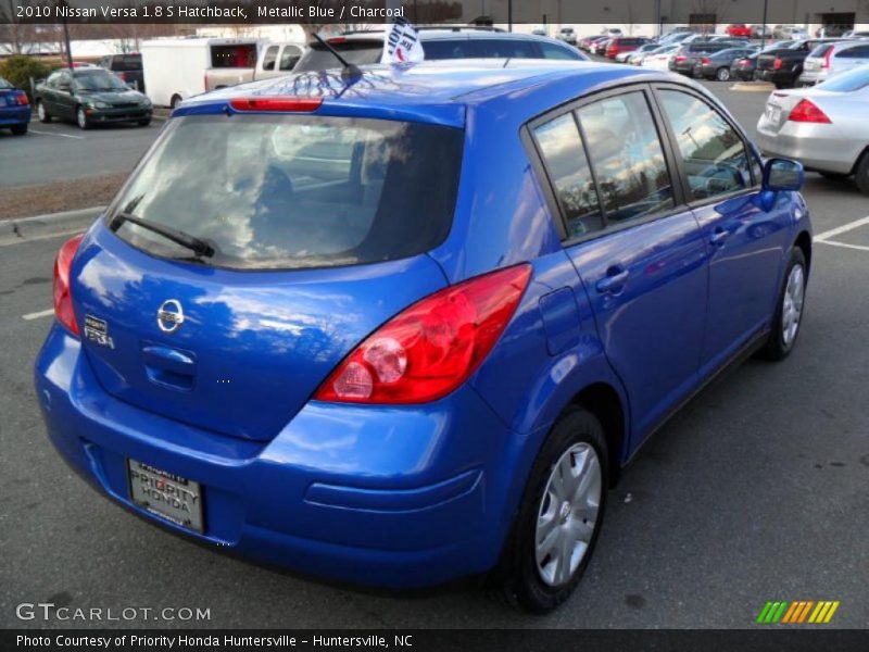 Metallic Blue / Charcoal 2010 Nissan Versa 1.8 S Hatchback