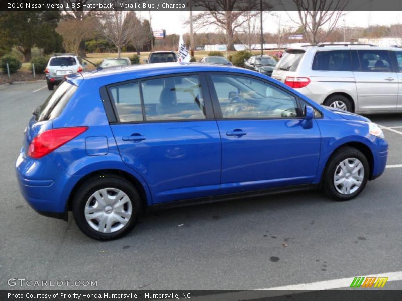 Metallic Blue / Charcoal 2010 Nissan Versa 1.8 S Hatchback