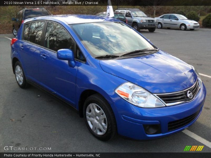 Metallic Blue / Charcoal 2010 Nissan Versa 1.8 S Hatchback