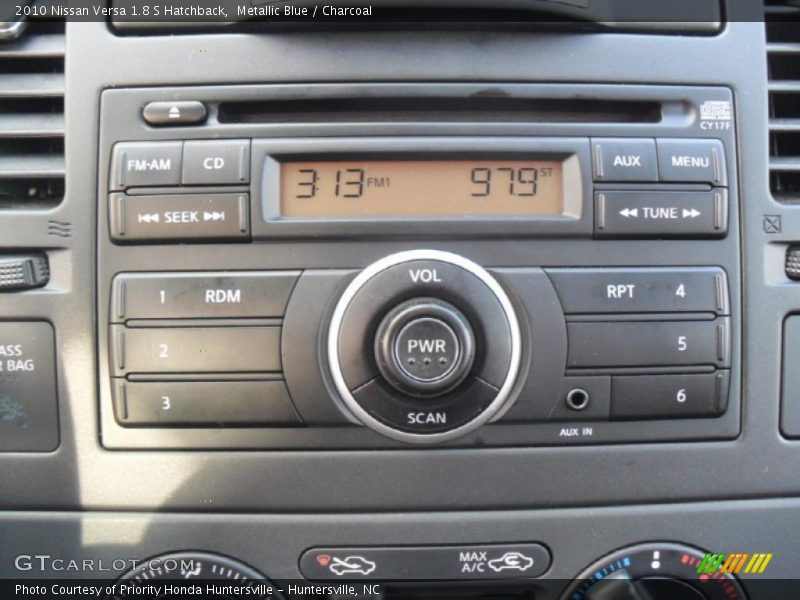 Metallic Blue / Charcoal 2010 Nissan Versa 1.8 S Hatchback