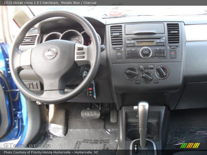 Metallic Blue / Charcoal 2010 Nissan Versa 1.8 S Hatchback