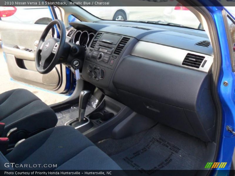 Metallic Blue / Charcoal 2010 Nissan Versa 1.8 S Hatchback