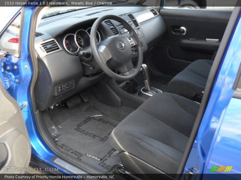 Metallic Blue / Charcoal 2010 Nissan Versa 1.8 S Hatchback