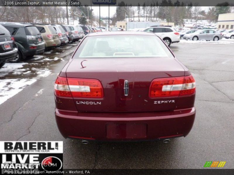 Merlot Metallic / Sand 2006 Lincoln Zephyr