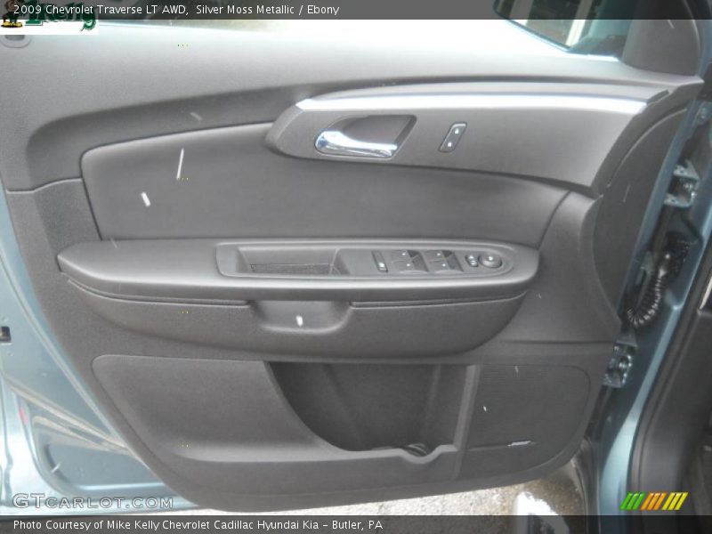 Silver Moss Metallic / Ebony 2009 Chevrolet Traverse LT AWD