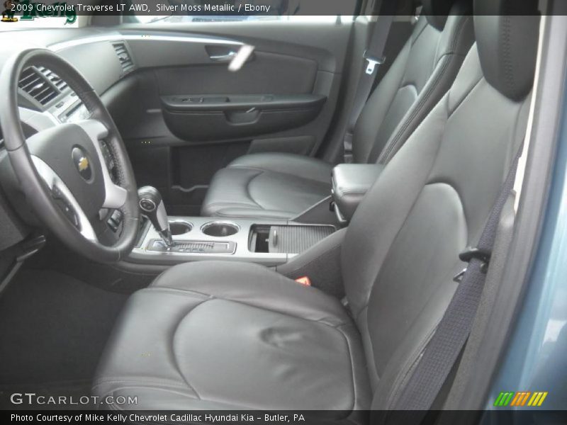 Silver Moss Metallic / Ebony 2009 Chevrolet Traverse LT AWD