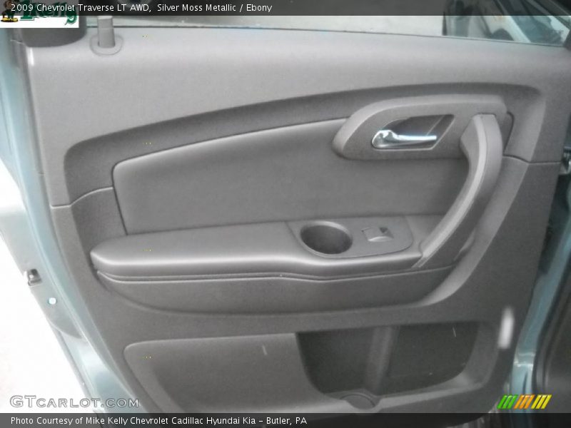 Silver Moss Metallic / Ebony 2009 Chevrolet Traverse LT AWD