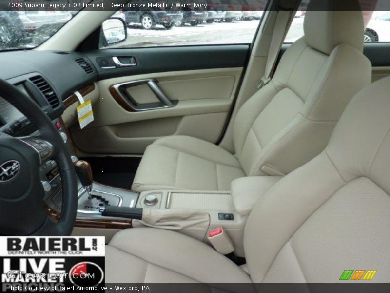 Deep Bronze Metallic / Warm Ivory 2009 Subaru Legacy 3.0R Limited