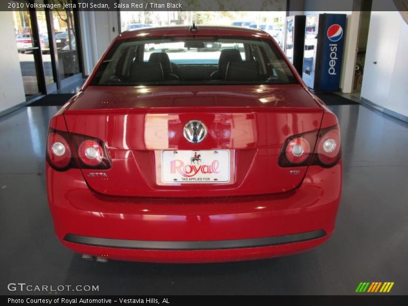 Salsa Red / Titan Black 2010 Volkswagen Jetta TDI Sedan
