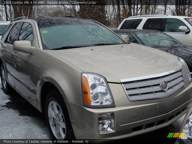 Radiant Bronze / Cashmere/Cocoa 2008 Cadillac SRX 4 V6 AWD