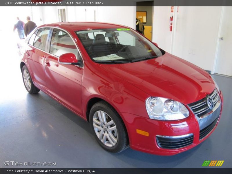 Salsa Red / Titan Black 2010 Volkswagen Jetta TDI Sedan