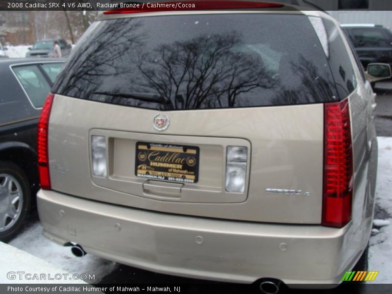 Radiant Bronze / Cashmere/Cocoa 2008 Cadillac SRX 4 V6 AWD