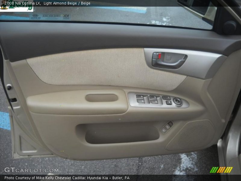 Light Almond Beige / Beige 2008 Kia Optima LX