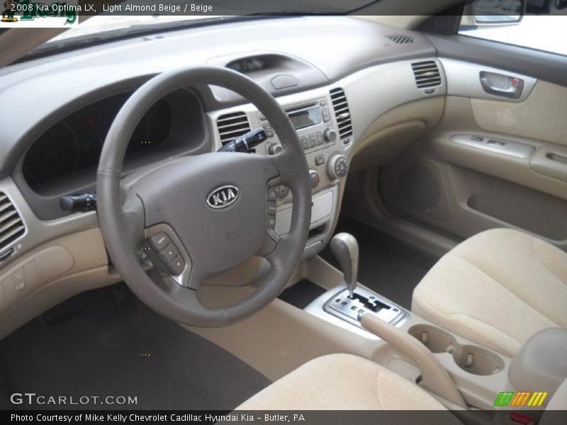 Light Almond Beige / Beige 2008 Kia Optima LX