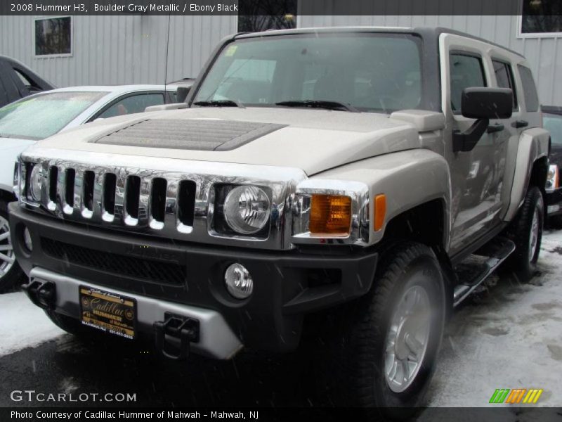 Boulder Gray Metallic / Ebony Black 2008 Hummer H3