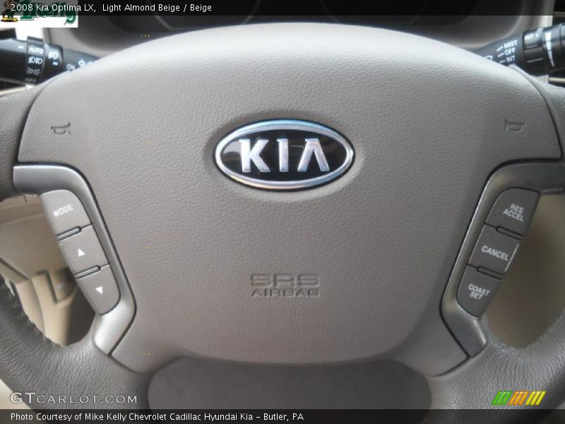 Light Almond Beige / Beige 2008 Kia Optima LX