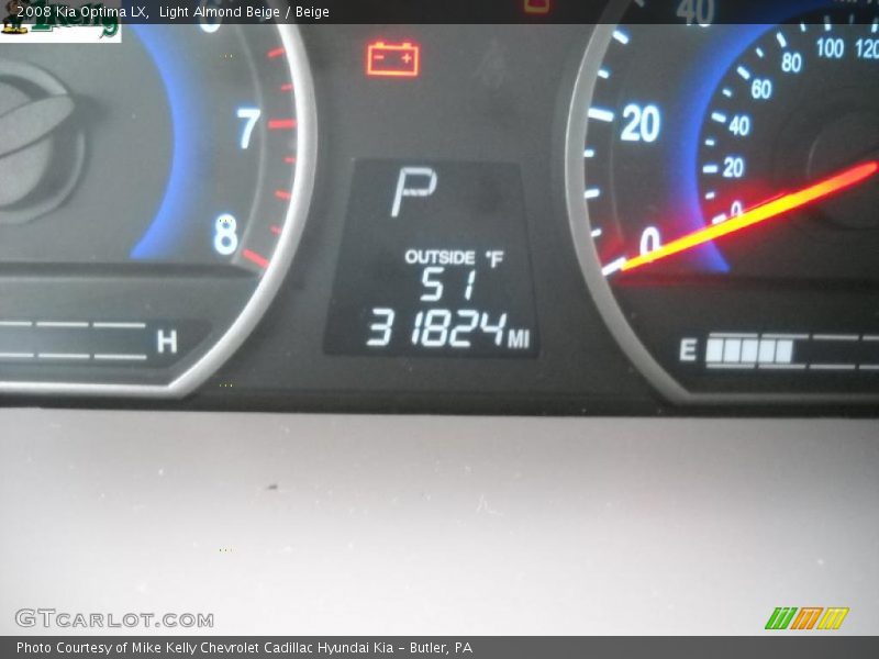 Light Almond Beige / Beige 2008 Kia Optima LX