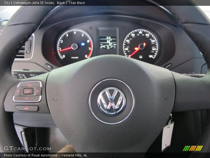 Black / Titan Black 2011 Volkswagen Jetta SE Sedan