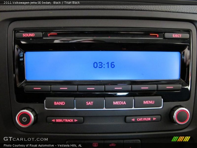 Black / Titan Black 2011 Volkswagen Jetta SE Sedan