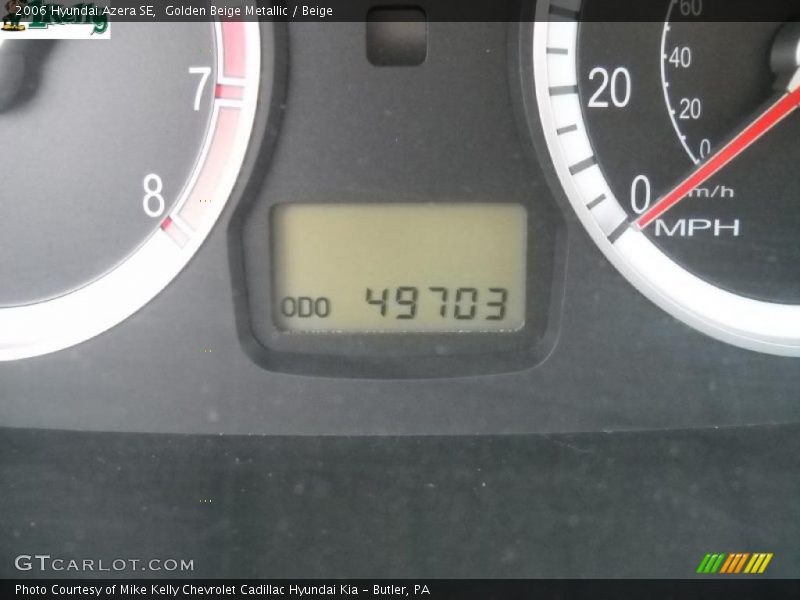 Golden Beige Metallic / Beige 2006 Hyundai Azera SE