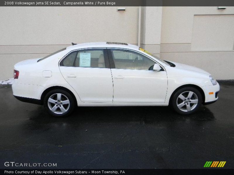 Campanella White / Pure Beige 2008 Volkswagen Jetta SE Sedan