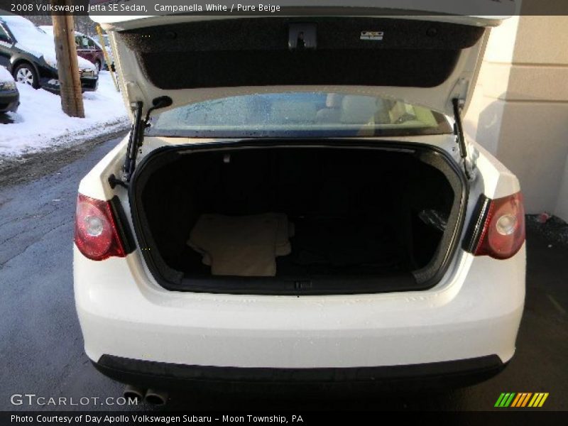 Campanella White / Pure Beige 2008 Volkswagen Jetta SE Sedan