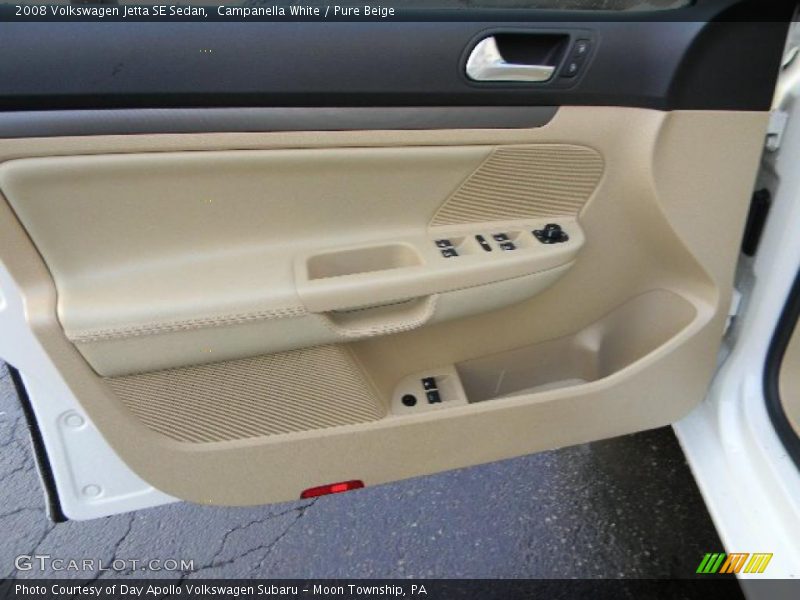Campanella White / Pure Beige 2008 Volkswagen Jetta SE Sedan