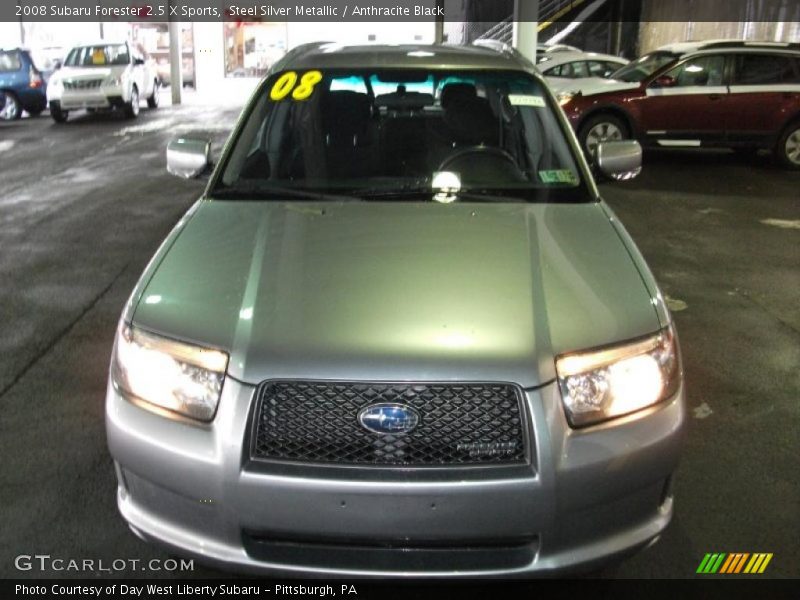 Steel Silver Metallic / Anthracite Black 2008 Subaru Forester 2.5 X Sports