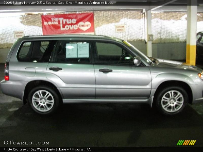 Steel Silver Metallic / Anthracite Black 2008 Subaru Forester 2.5 X Sports