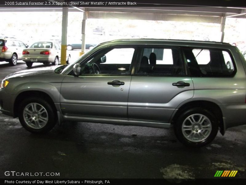 Steel Silver Metallic / Anthracite Black 2008 Subaru Forester 2.5 X Sports