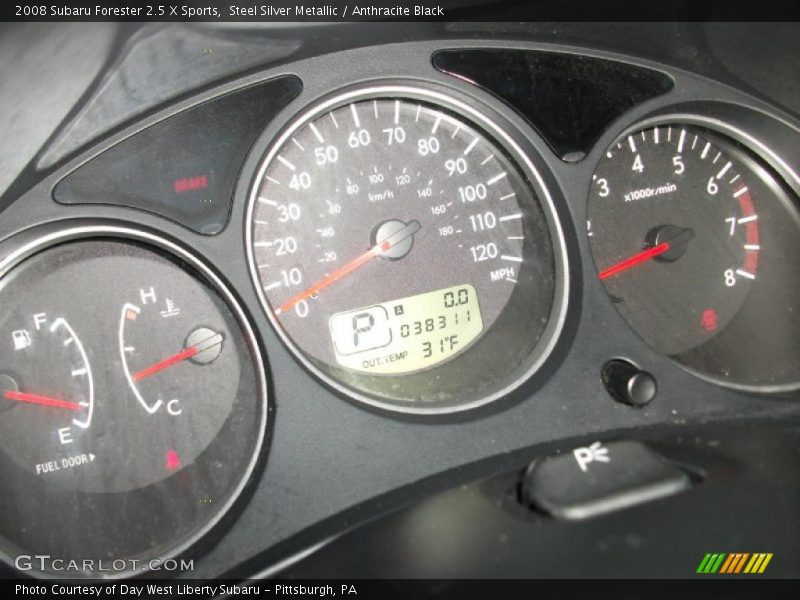 Steel Silver Metallic / Anthracite Black 2008 Subaru Forester 2.5 X Sports