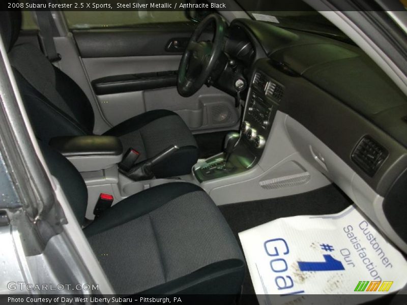 Steel Silver Metallic / Anthracite Black 2008 Subaru Forester 2.5 X Sports