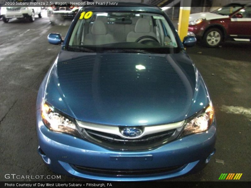 Newport Blue Pearl / Ivory 2010 Subaru Impreza 2.5i Wagon