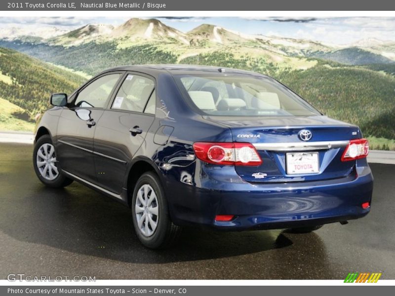 Nautical Blue Metallic / Bisque 2011 Toyota Corolla LE