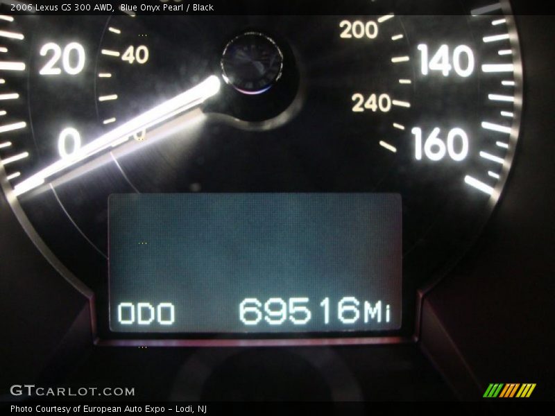 Blue Onyx Pearl / Black 2006 Lexus GS 300 AWD