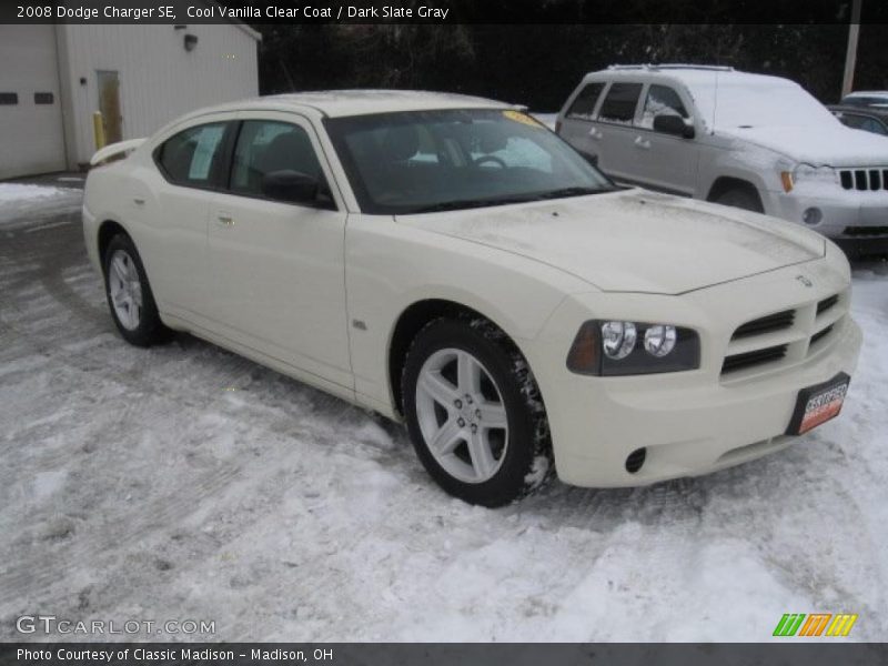 Cool Vanilla Clear Coat / Dark Slate Gray 2008 Dodge Charger SE