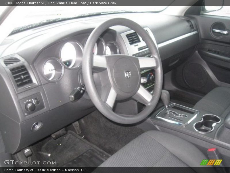 Cool Vanilla Clear Coat / Dark Slate Gray 2008 Dodge Charger SE