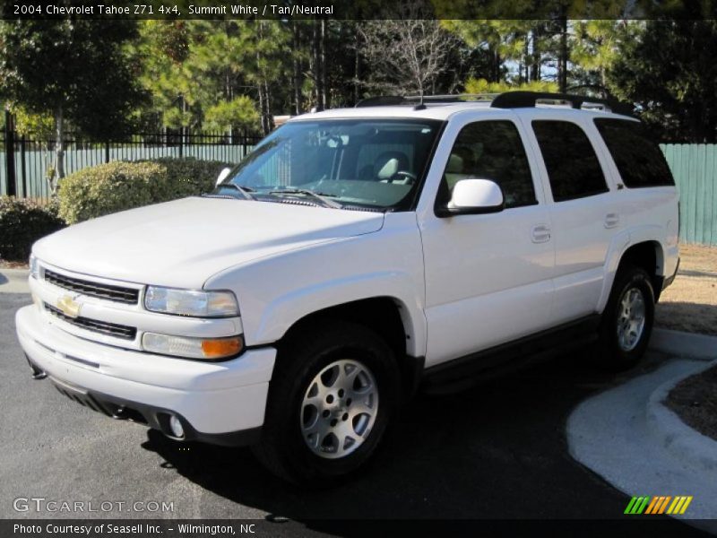 Summit White / Tan/Neutral 2004 Chevrolet Tahoe Z71 4x4
